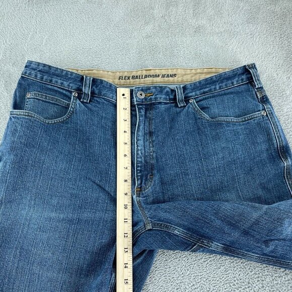 Duluth Trading Co Flex Jeans 40x30 Blue Denim Mens  Fit Stretch Cotton  2922 - Picture 5 of 10